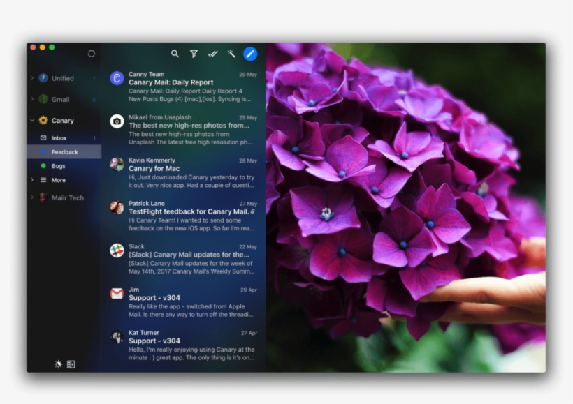 Mail Apps For Mac - Canary Mail, transparent png download