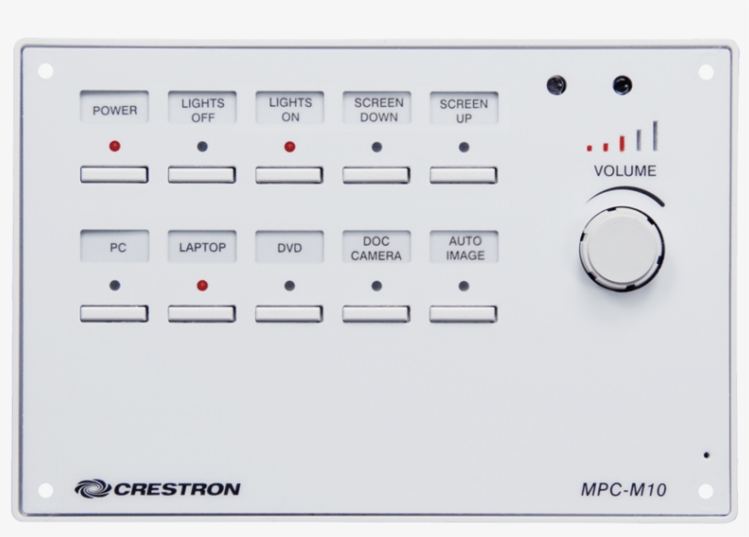 Crestron Mpc-m10 Buttons - Crestron Mpc M10, transparent png download