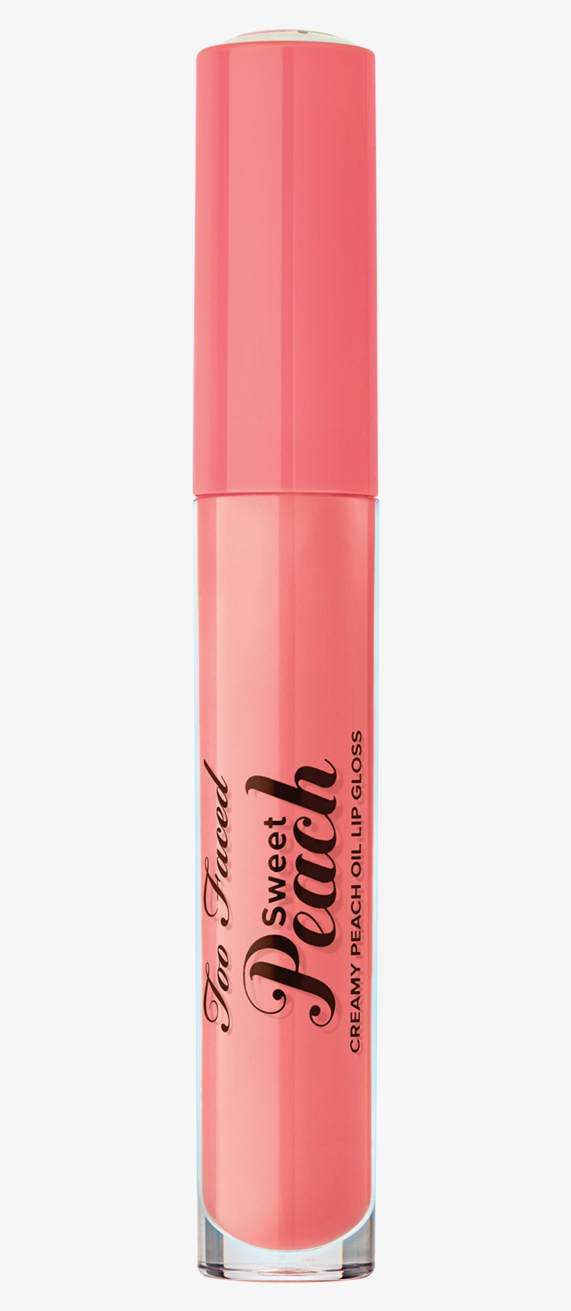 Sweet Peach Lip Gloss Pure Peach Peachy Pink Too Faced - Too Faced Sweet Peach Creamy Oil Lip Gloss, transparent png download