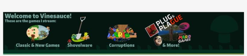 Past Broadcasts Desktop Redirect True Png Vinesauce - Vinesauce Twitch Banner, transparent png download