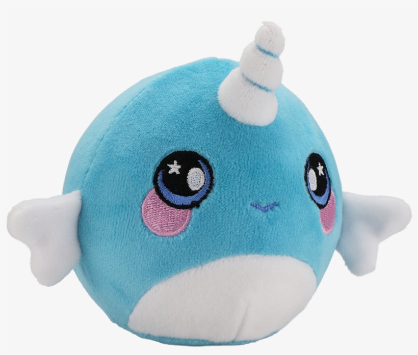 Squeezamals, Nadia Narwhal - Squeezamals Nadia Narwhal 3.5" Super-squishy Foam Stuffed, transparent png download