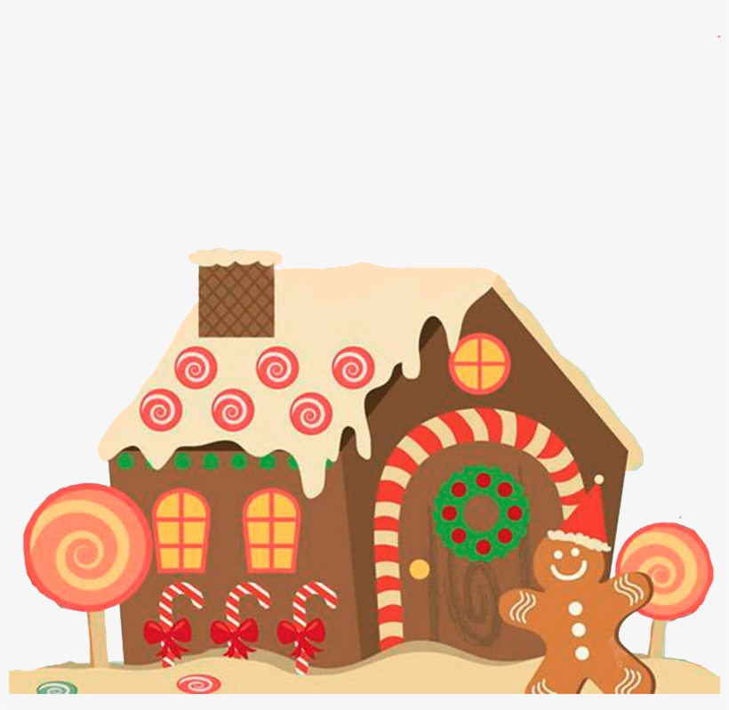 Wedding Invitation Christmas Man - Sweet Christmas Gingerbread House Personalised Large, transparent png download