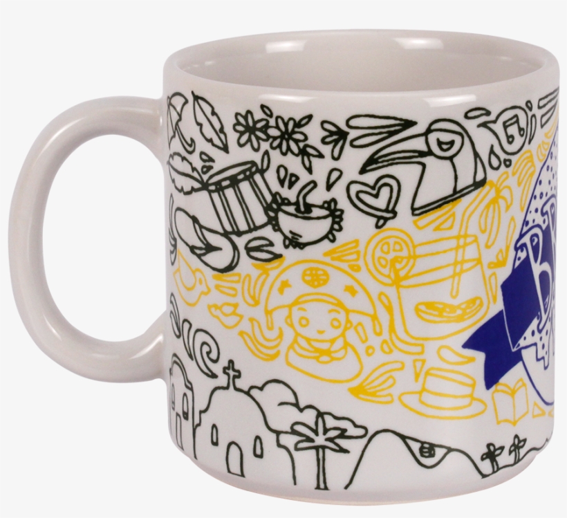 Caneca Desenho Bandeira Brasil - Canecas Com Desenhos Sobre Brasil, transparent png download