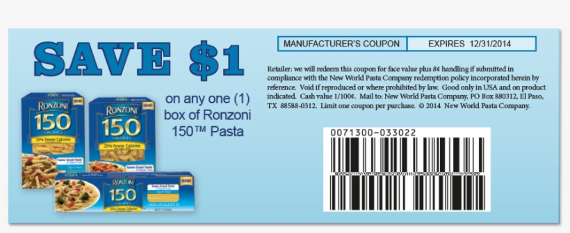 Ronzoni Ronzoni 150 Thin Spaghetti 10 Oz. Each 2 Pack, transparent png download