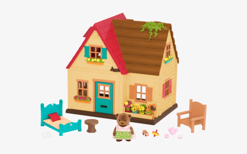 Countryside Cottage - Li'l Woodzeez Healthnuggles Bear Family Set, transparent png download