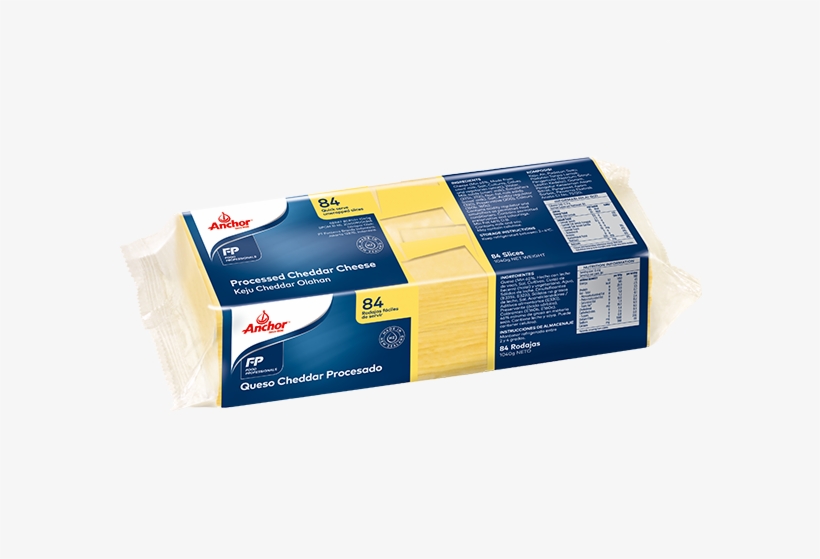 Anchor Food Professionals - Anchor Cheddar Cheese Slice, transparent png download