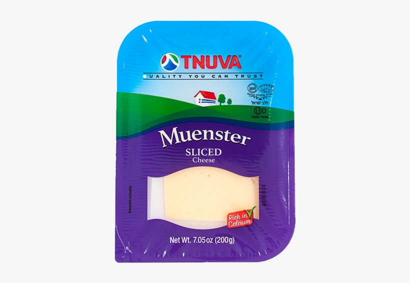 Muenster Sliced Cheese - Muenster Cheese, transparent png download