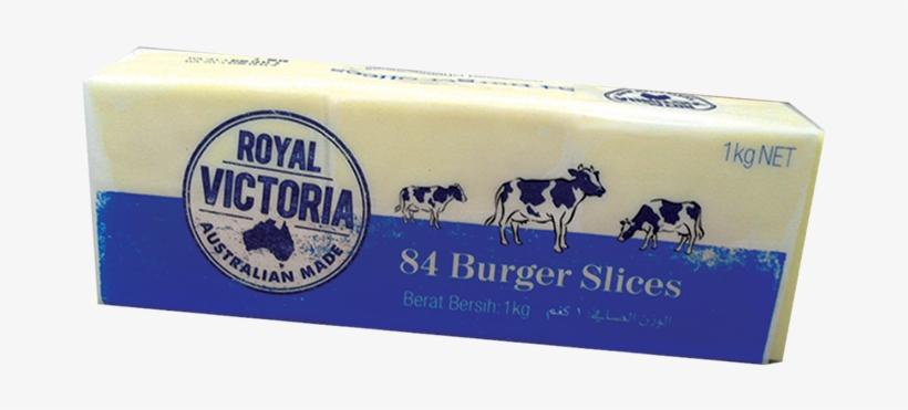 Royal Victoria Burger Slices Cheese 1kg - Dairy Cow, transparent png download
