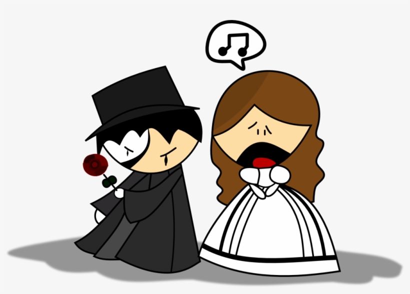 Caricatura Boda - Phantom Of The Opera Cartoon, transparent png download