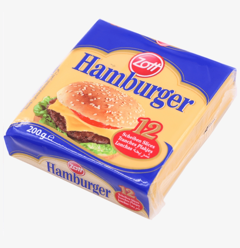 Lightbox Moreview - Zott Cheese Slices Hamburger 200g, transparent png download