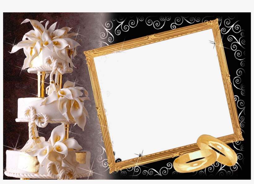 Marco Foto Con Tarta De Bodas - Bulletin - Wedding - Our Love Is Forever - I Peter, transparent png download