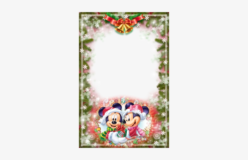 Natal Com O Mickey E Minnie - Disney Mickey Minnie Mouse Merry Christmas Xmas Santa, transparent png download