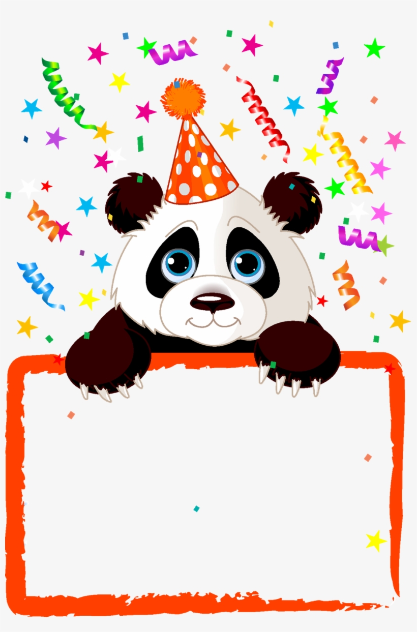 Panda Feliz Cumpleaños, Cumpleaños De Ositos, Pancarta - Baby Panda Shower Curtain, transparent png download