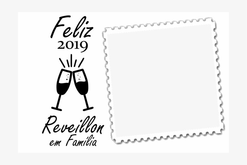 Feliz 2019 Reveillon Em Famãlia Moldura - 2018, transparent png download