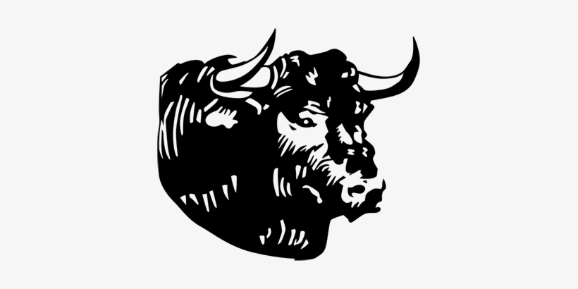 Bulls Head Wall Sticker - Silueta Cabeza De Toro, transparent png download
