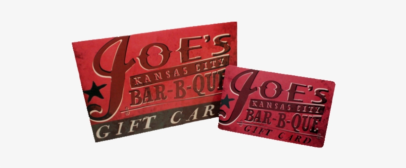 Joe's Kansas City Bar B Que Gift Card For Restaurant - Joe's Kansas City Bar-b-que, transparent png download