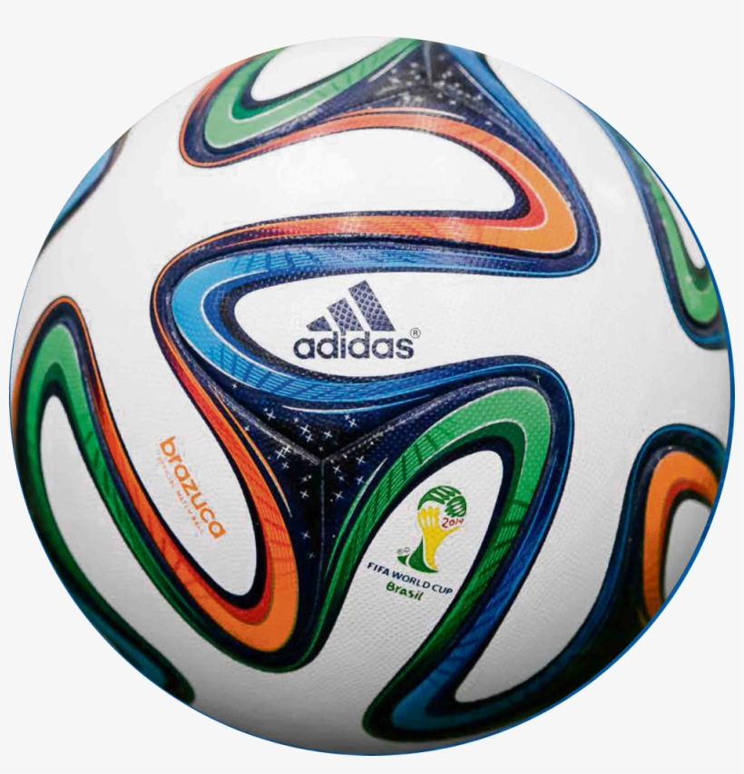 Adidas Explica Cómo Elabora El Balón Con Que Se Jugará - Adidas Brazuca Official Match Ball White Blue, transparent png download