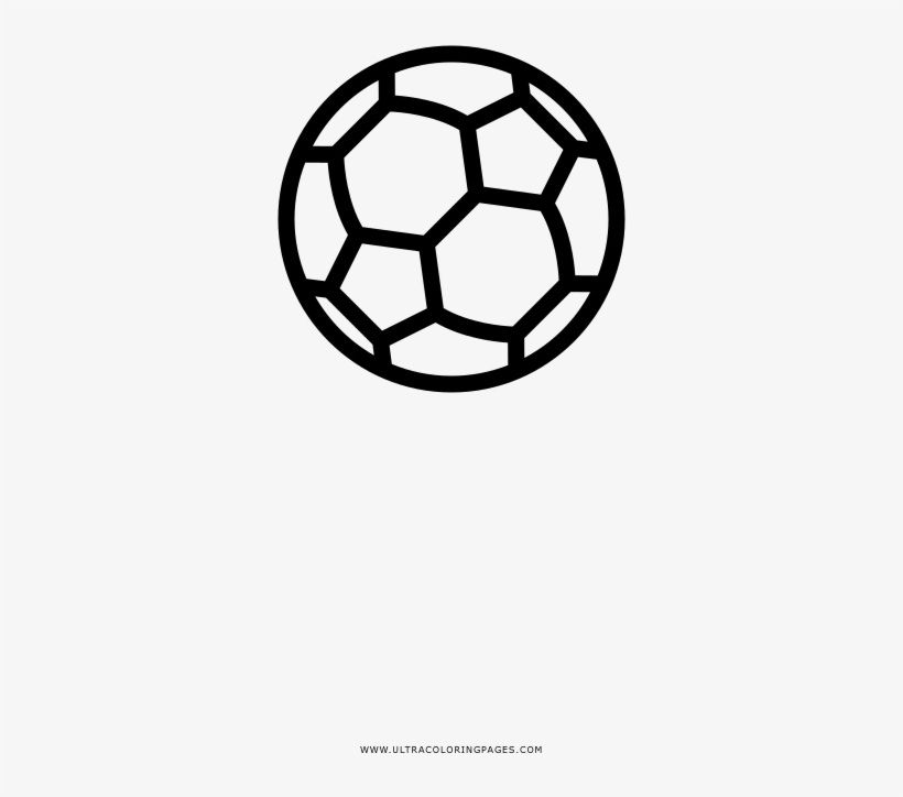 Balón De Fútbol Página Para Colorear - Futebol De Salão, transparent png download