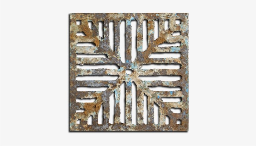 Old Rusty Grate Or Square Manhole It Was A Pool Drain - Dundjinni Drain, transparent png download