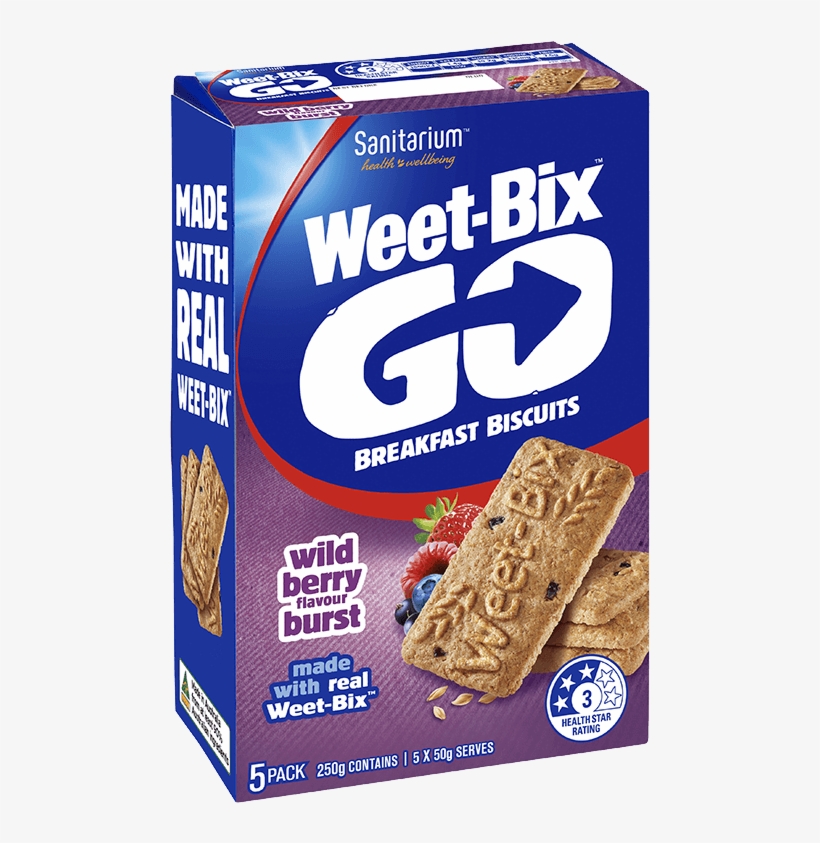 Weet-bix Go Wild Berry Flavour Burst - Weetbix Go, transparent png download