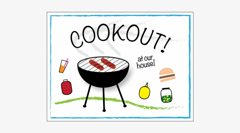 Cookout Invitation - Cook Out, transparent png download