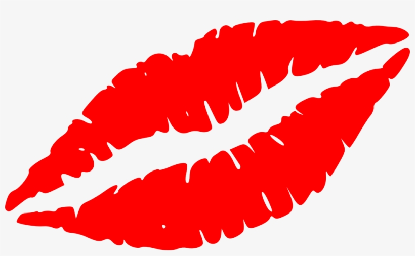 Kiss Red Lips, transparent png download