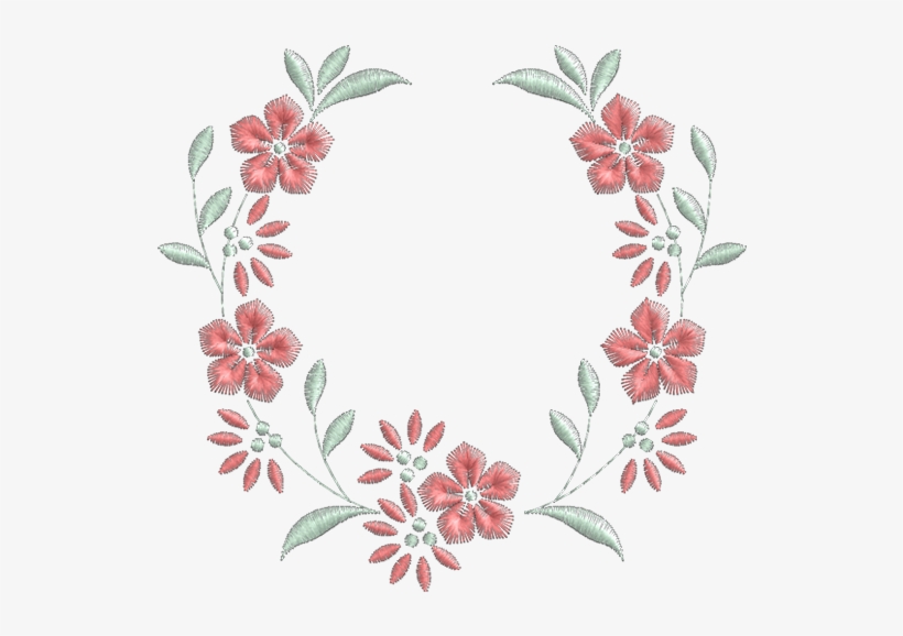 Molduras - Molduras Bordados De Flores, transparent png download