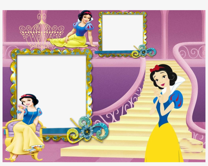 Baixar Bebe Menina Molduras De Foto Apk - Snow White Pink Background, transparent png download