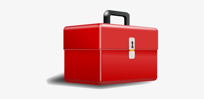 Mi Caja De Herramientas Como Trader - Red Tool Box Clip Art, transparent png download