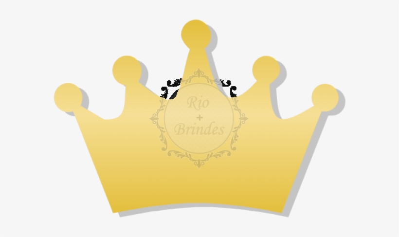 Aplique Coroa Dourado 5cm 3d - Illustration, transparent png download