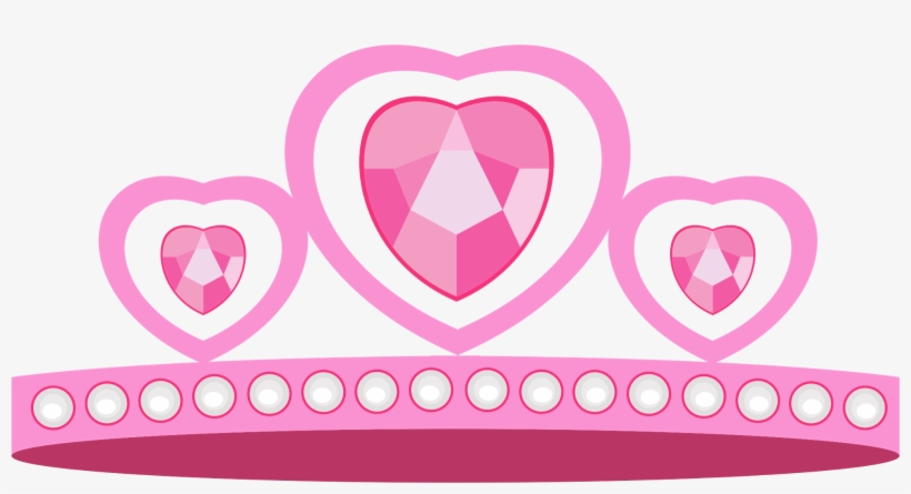 Coroa Princesa Rosa Com Pedras - Crown Princess Vector, transparent png download