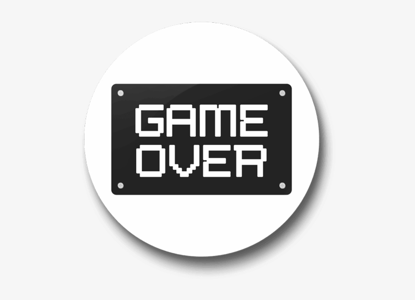 Game Over Badge - Game Stickers, transparent png download