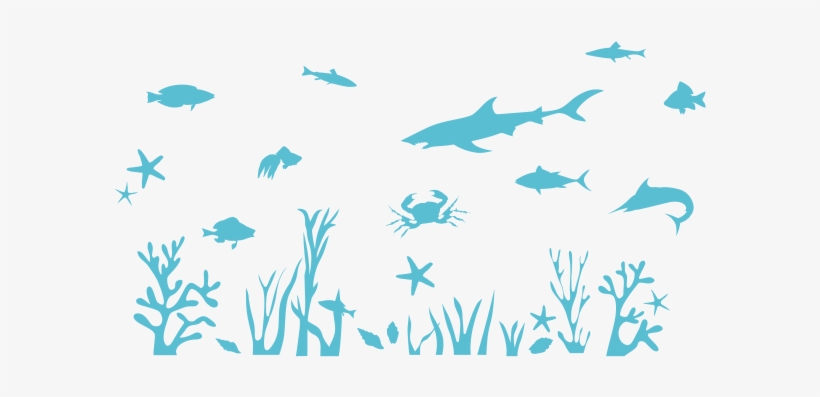 Under The Sea Nursery - Wall Decal Source Boat, Bathroom And Fish Nursery Ocean, transparent png download