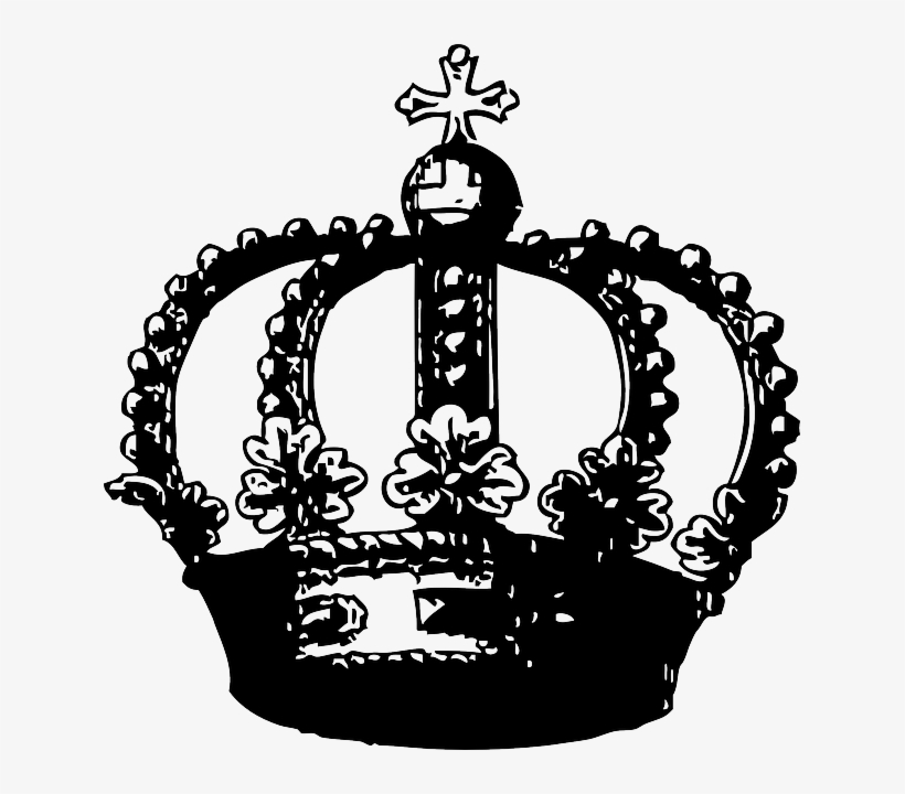 Black Kings Crown Png - Crown Png Black, transparent png download