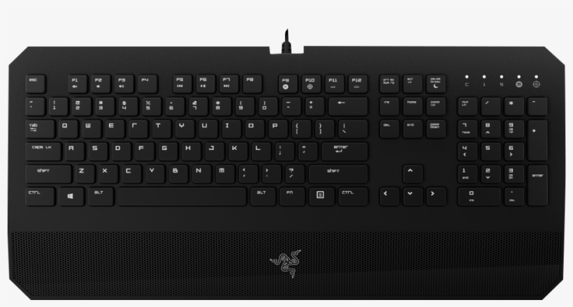 Razer Deathstalker Chroma - Logitech Corded Keyboard K280e, transparent png download