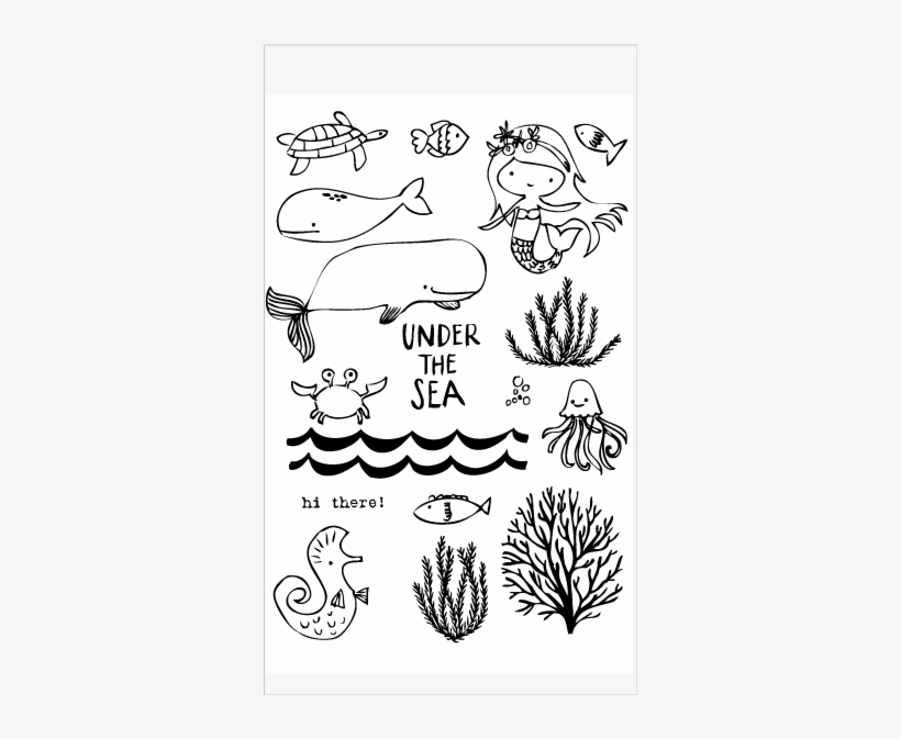 20134 Under The Sea Set - Flora & Fauna Under The Sea Clear Stamp Set, transparent png download