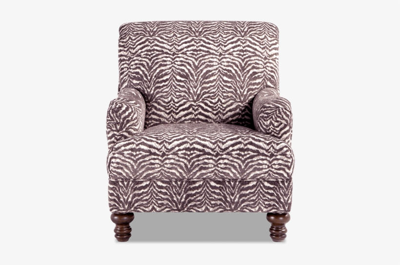 Cora Zebra Accent Chair - Greenhouse Design Fabric B2776 Musk, transparent png download