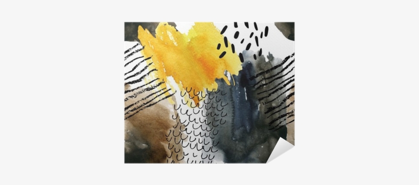 Abstract Watercolor Seamless Pattern In Autumn Colors - Watercolor Painting, transparent png download