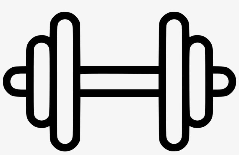 Png File Svg - Dumbbell Clip Art, transparent png download
