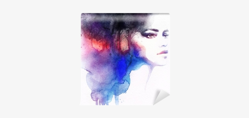 Fashion Illustration - Portrait Abstract Woman, transparent png download