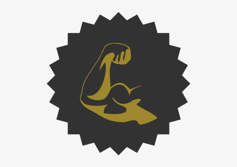 Gym Fitness Logo Template - Emblem, transparent png download