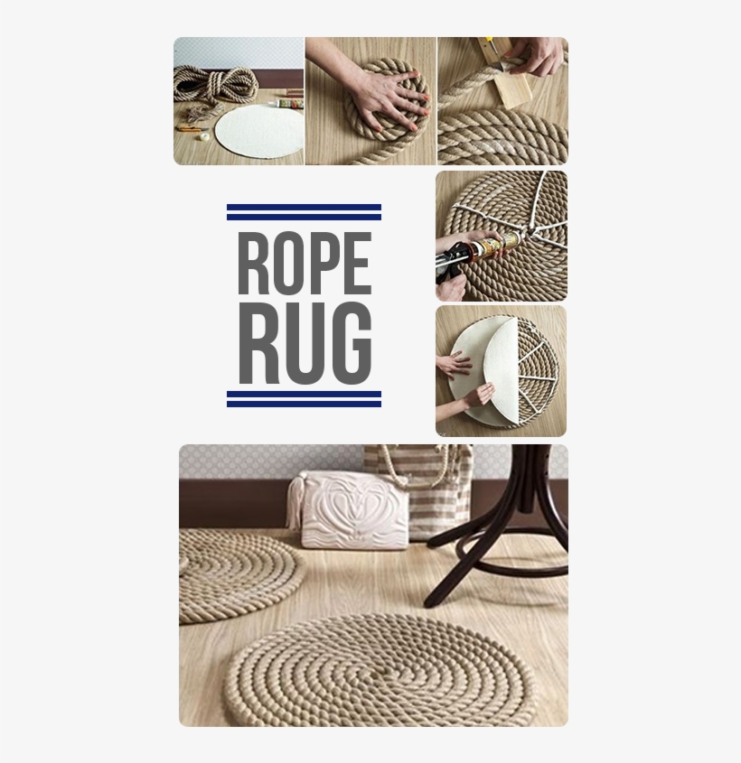 Diy Nautical Home Decore4 450×781 Pixels - Rope Diy, transparent png download