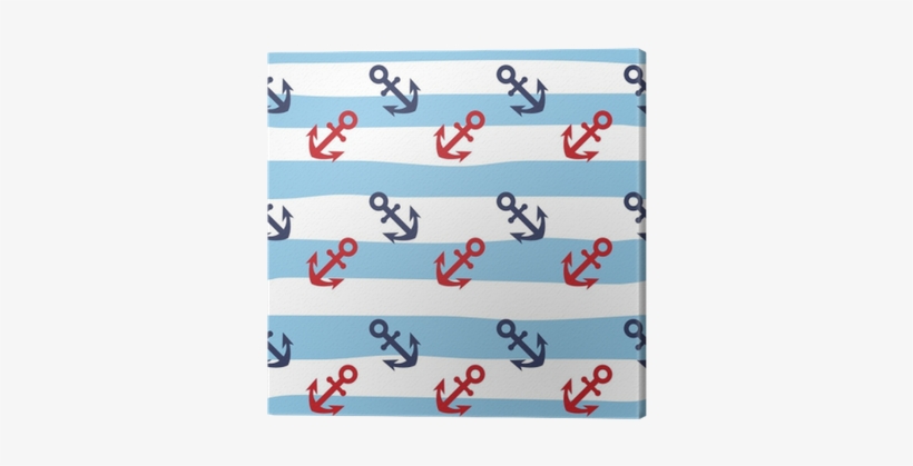 Watercolor Hand Drawn Seamless Pattern With Red, Blue - Design, transparent png download