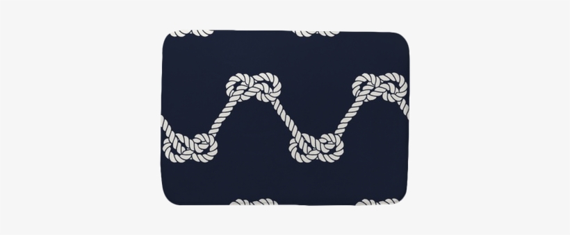 Seamless Nautical Rope Pattern - Figure-eight Knot, transparent png download