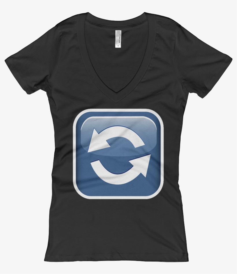Women's Emoji V Neck - Adopt Don't Shop T Shirt | Rescue Dogs Matter Tee |, transparent png download