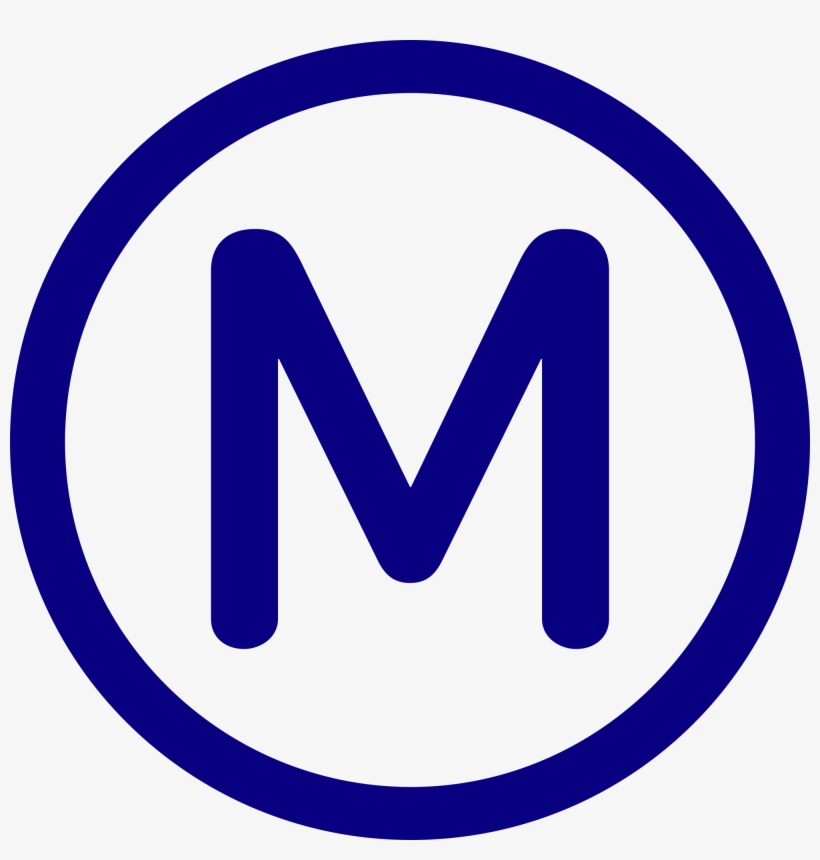 Open - Metro Paris M, transparent png download