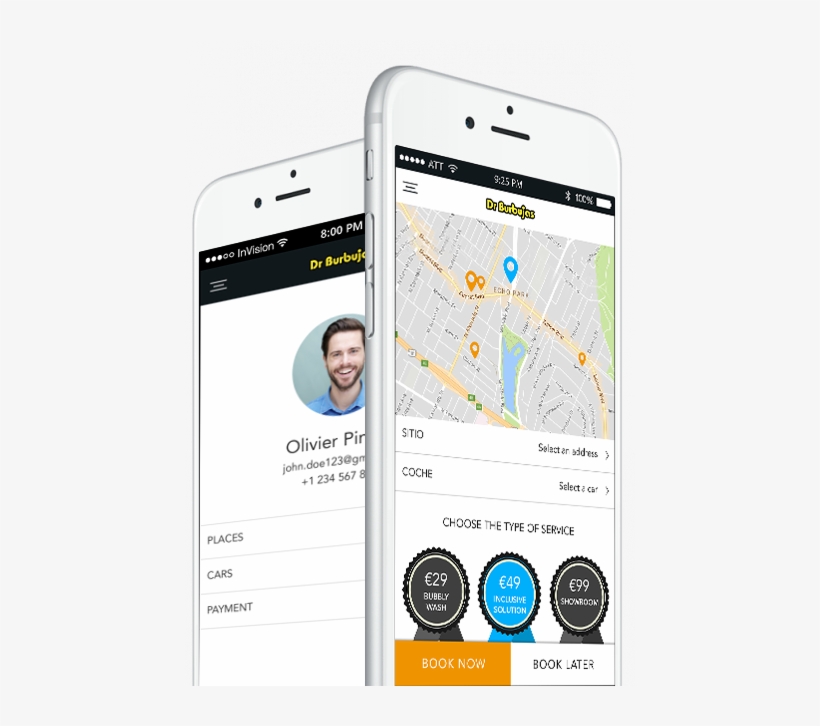 Burbujas Aplicación Móvil Servicio Lavado De Coches - Washing, transparent png download