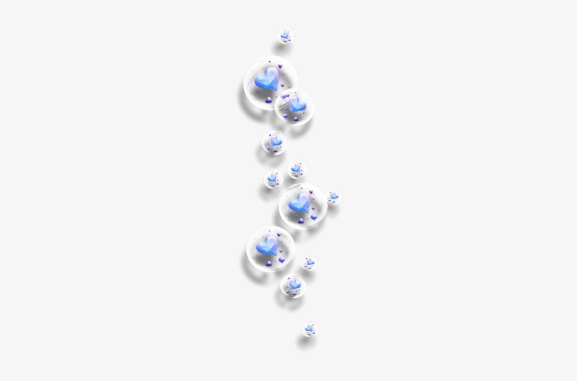 Ftestickers Hearts Bubbles Luminous Blue - St. Valentin, transparent png download