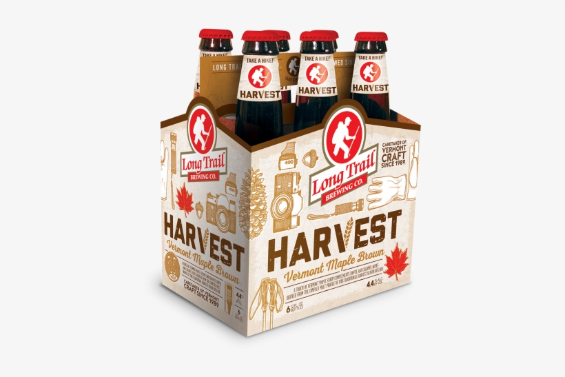 Image Images/ltb242 18 Harvest 6pk 6pk 3d Lr - Long Trail Double Bag Ale - 6 Pack, 12 Fl Oz Bottles, transparent png download