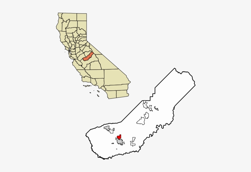 Madera County California Incorporated And Unincorporated - California Map, transparent png download